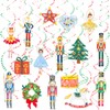 Christmas Nutcracker Hanging Swirls 20Pcs Nutcracker Party Hanging Decorations Christmas