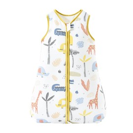 MOMSMENU Baby Sleeper, Winter, 100% Cotton, Soft, For Babies, Easy On/Off, Prevents Sleeping Cold, 1.5 Tog, Newborn to 24 Months, yellow