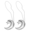 2PCS Curtain Tiebacks Magnetic Curtain Buckle Drapery Holdbacks for Home