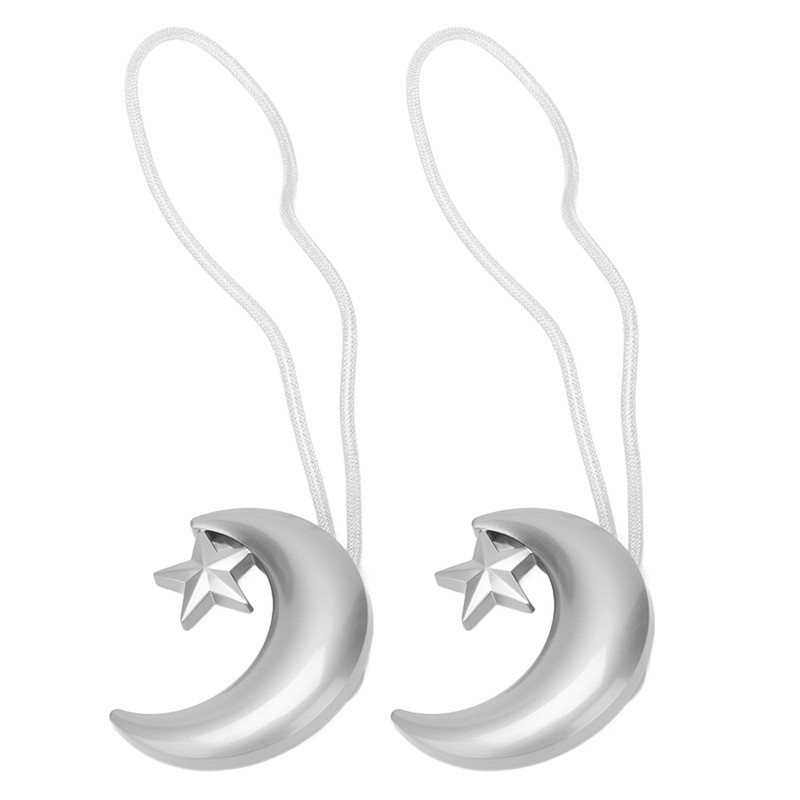 2PCS Curtain Tiebacks Magnetic Curtain Buckle Drapery Holdbacks for Home
