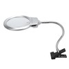 LED Illuminating Magnifier with Clamp Optical Lens Adjustment Hose Magnifying