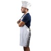 Duogoo Chef Apron and Hat set, 2 Pockets Adjustable Cotton