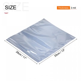sourcing map Anti Static Bags Shielding Bag 20pcs 11x13inch(28x33cm) Resealable with Labels for Hard Drive HDD SSD