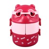 Portable Lunch Box, 2 Layer Containers for School, Work, Camping