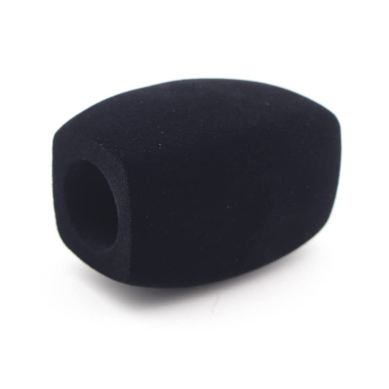 Flocked Foam Windscreen, Sponge Windshield, Handheld Microphone Foam Cover for