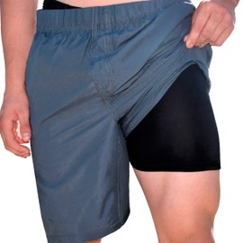 City Threads USA-Made Men's Separate Quick-Dry Swim Liner for Under Men's Trunks, Black, XXL