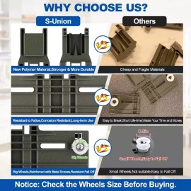 See Description Dishwasher Top Rack Adjuster for Whirlpool WDT750SAHZ0 WDT730PAHZ0 WDTA50SAHB...