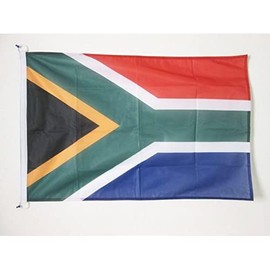 South Africa Flag 3' x 5' External Use - South African flags 90 x 150 cm - Banner 3x5 ft Knitted Polyester with rings - AZ FLAG