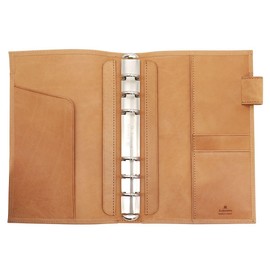 Vitarita Bible Notebook, Ring Diameter, 0.7 inches (19 mm), Personal Organizer, Himeji Leather [Natural] 7290-0