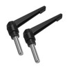 sourcing map 2pcs Clamping Lever Handles, M12 x 40mm 304