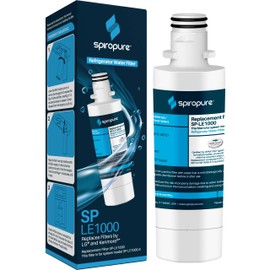 SpiroPure SP-LE1000 Refrigerator Water Filter Replacement for LT1000P, ADQ747935, MDJ64844601, 9980, ADQ74793501, ADQ74793502, 46-9980, LT1000P-3 (1 Pack)