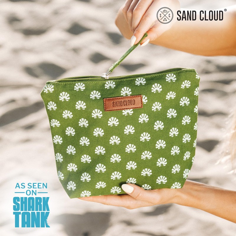 Sand Cloud Zipper Pouch, Turks - 100% Organic Cotton, Durable