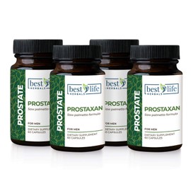 ProstaXan Saw Palmetto Supplement for Men’s Prostate and Bladder Health - 4 Bottles