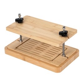 Yueshico Bamboo Tofu Press Mold and Food Strainer with Drip Tray 3 Layer Tofu Presser Drainer and Drip Tray Easily Remove Excess Water from Tofu for More Delicious, Safe for Dishwasher