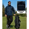 SWISSWELL Rain Suit Waterproof Breathable Lightweight Packable 2 Pieces Rainwear