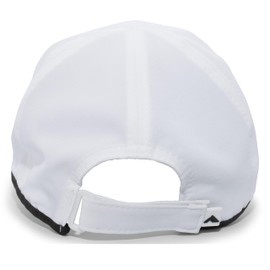Pacific Headwear Standard Lite Series Active Hook-and-Loop Adjustable Cap, White/Black