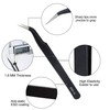 Anti-Static Tweezers ESD Pack of 10 Precision Tweezers Sets with