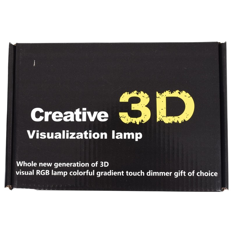 True Face 3D Optical Illusion Night Light, Touch LED Table