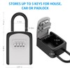 AMIR Key Lock Box, Lock Box for Keys Outdoor, 4