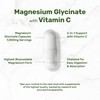 Magnesium Glycinate 500mg Per Capsule (1000mg Per Serving) Plus Vitamin