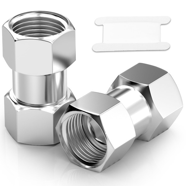 TAISHER 2PCS 304 Stainless Steel Flexible Movable Connector, 1/2" Female