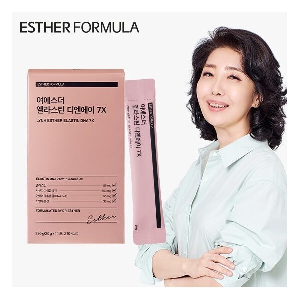 Esther Formula Yeo Esther Elastane DNA 7X Upgrade 1 box (14 packs), single option / 에스더포뮬러 여에스더 엘라스틴 디엔에이 7X  업그레이드 1박스 (14포), 단일옵션