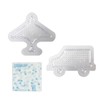 Kawada 80-30033 Perler Beads Shape Plate Set, Plane and Car