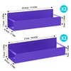 HuggieGems HuggieGems 4 Pack Magnetic Spice Storage Rack Organizer for