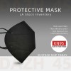Unbranded 50/100Pcs Black KN95 Face Mask 5 Layer BFE 95%