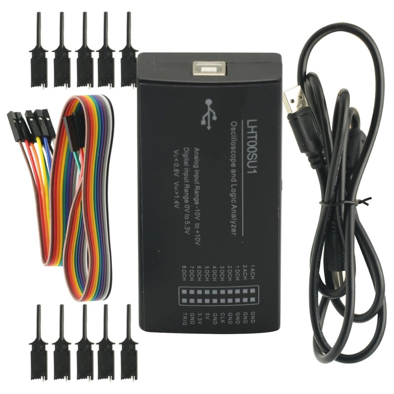 LHT00SU1 USB oscilloscope Virtual Oscilloscope Logic Analyzer I2C SPI CAN