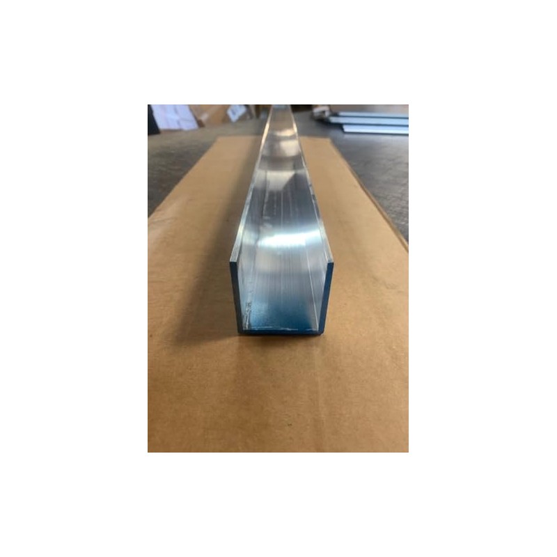 1/8" Thick x 2" x 2" Aluminum Channel, 6061-T6 Aluminum