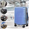 24 inch Clear Luggage Cover for Suitcase Tsa Approved Thicken