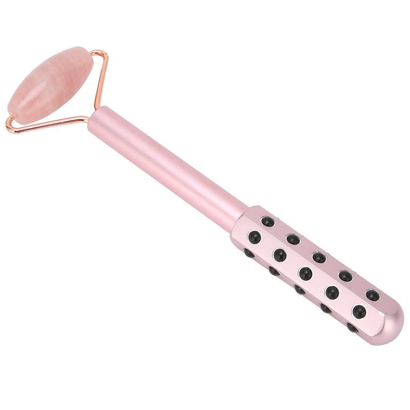 Facial Roller Relieve Wrinkles Germanium Stones Natural Jade Face Massage
