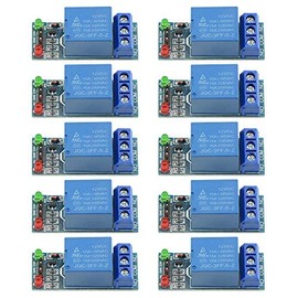BGTXINGI 10 x single-channel relay module, 12 V, low-level trigger relay expansion plate, load controlled relay switching module for industrial automation processes