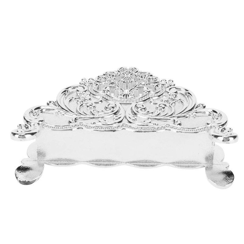 Napkin Holder European Style Metal Hollow Flower Pattern Paper Tissue