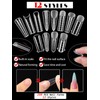 EBANKU 288PCS Clear Dual Nail Forms System Full Cover Nail