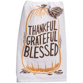 Primitives by Kathy Thankful Grateful Blessed Home Décor Kitchen Towel