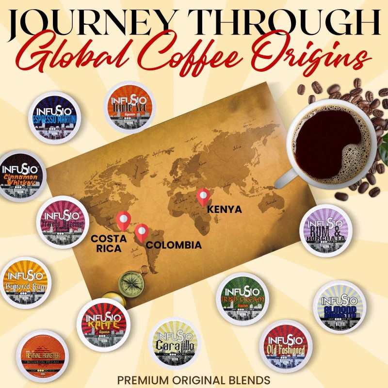 InfuSio Rum & Horchata K Cups 96 Count Flavored Cocktail-Inspi