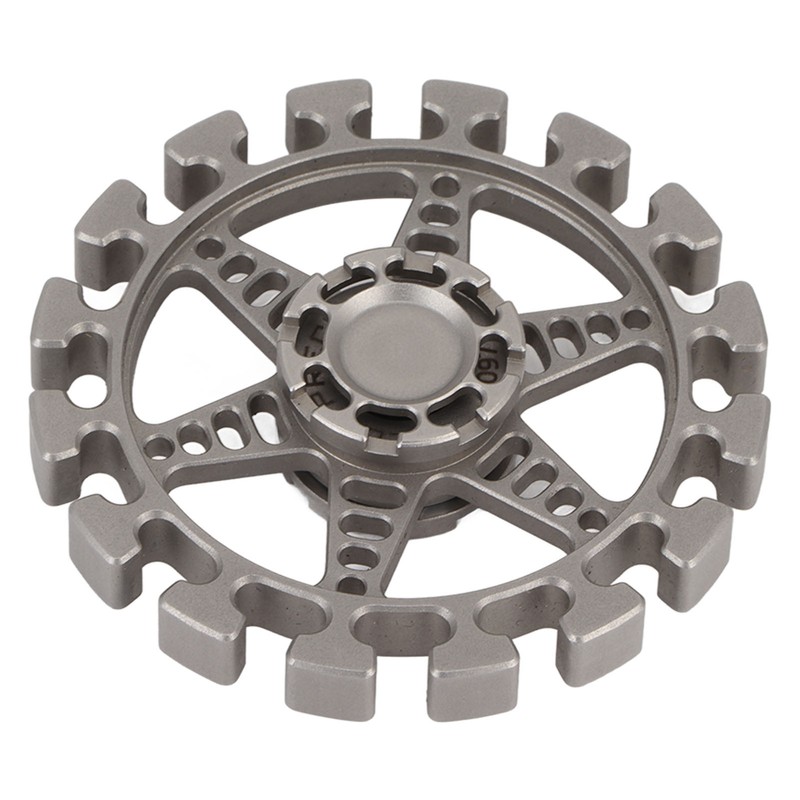 Metal Fingertip Gyroscope Round Shaped Reduce Anxiety Rotating Decompression Toy