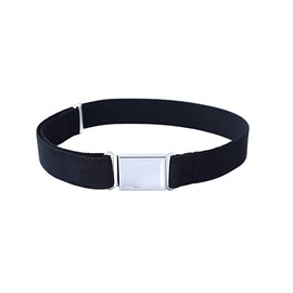 Nv Wang Elastic Stretch Belt, Canvas Belt, Belt for Boys and Girls, Adjustable - Large Elastic Stretch Belt with Simple Magnetic Buckle for 2-15 Year Old Boys and Girls, black