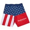 Budweiser King of Beers Stars and Stripes Men's Swim Trunks