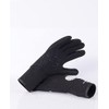 RIP CURL Flashbomb 3/2mm 5 Finger Glove -Black - Flash