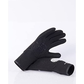 RIP CURL Flashbomb 3/2mm 5 Finger Glove -Black - Flash Lining - Unisex