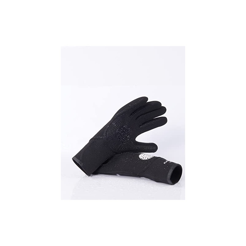 RIP CURL Flashbomb 3/2mm 5 Finger Glove -Black - Flash