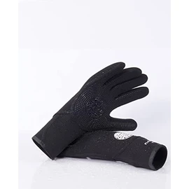 RIP CURL Flashbomb 3/2mm 5 Finger Glove -Black - Flash Lining - Unisex