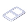 Rear Trunk Trailer Button Frame ABS Silver Trim Fit for