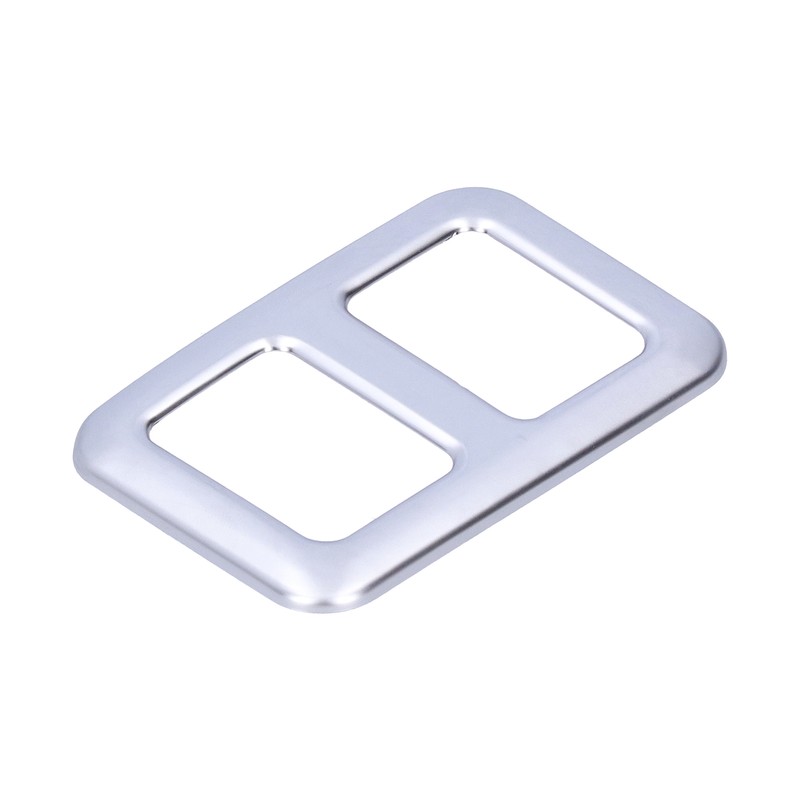 Rear Trunk Trailer Button Frame ABS Silver Trim Fit for