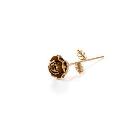 Eternal rose made of wrought iron - hand-forged (gold)