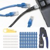 RJ45 Crimping Tool Multifunctional Ethernet Crimper Cutter Stripper for Cat5