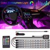 Car LED Strip Light, 4pcs 36 LED DC 12V Multicolor